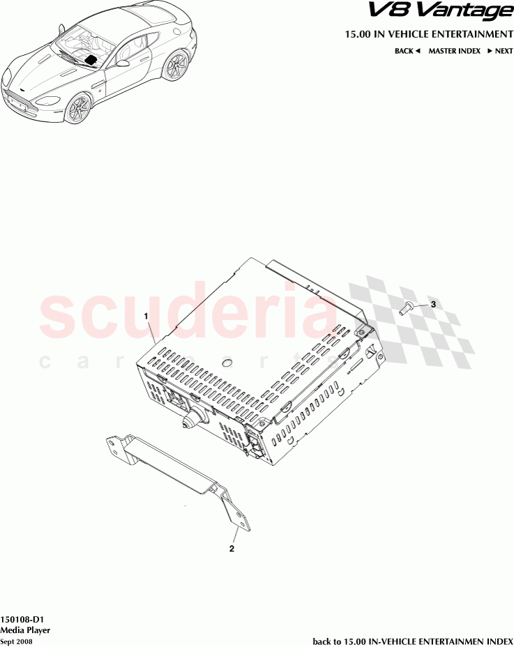 Media Player of Aston Martin Aston Martin V8 Vantage (upto 2016)
