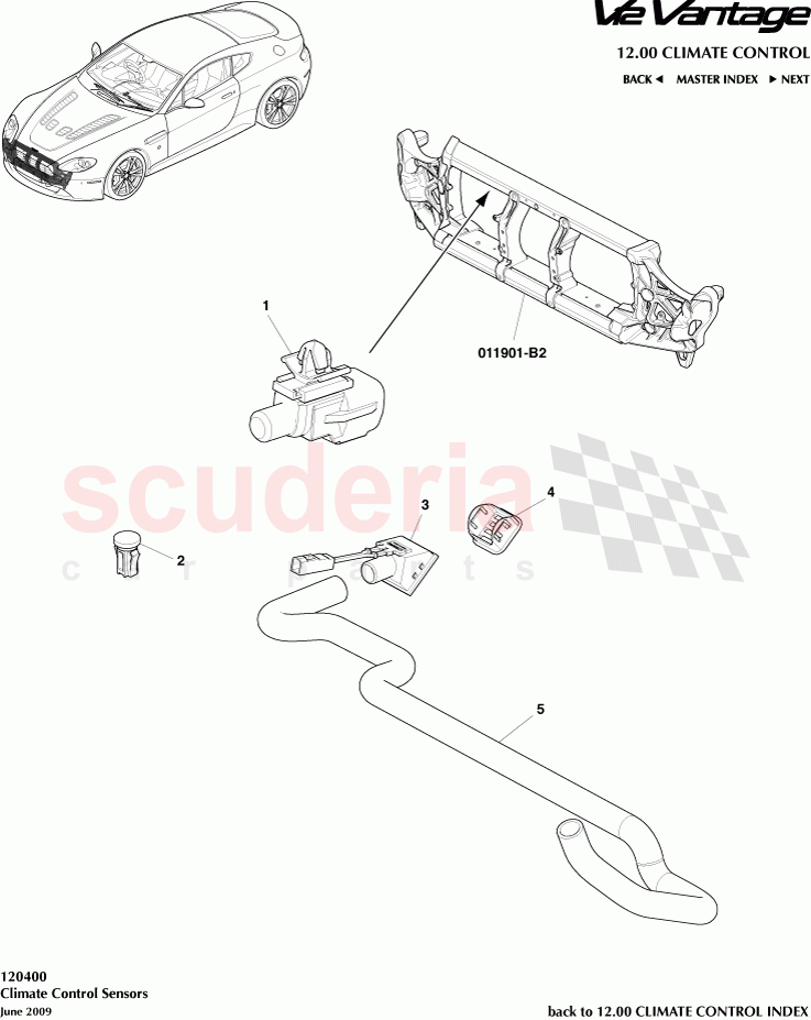 Climate Control Sensors of Aston Martin Aston Martin V12 Vantage (upto 2016)