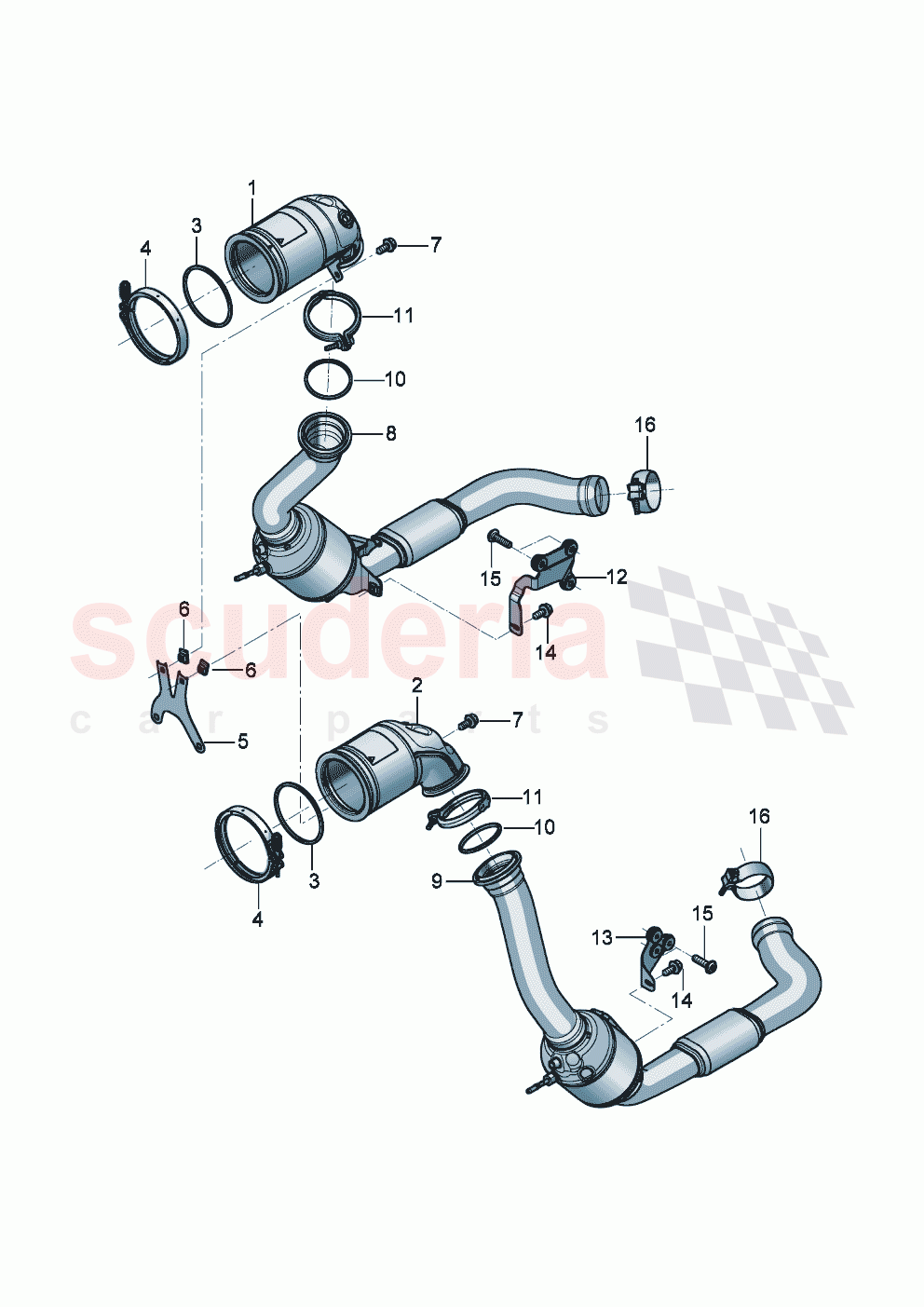 Pre-catalyst Petrol particulate filter of Bentley Bentley New Continental Convertible (2019-2024)