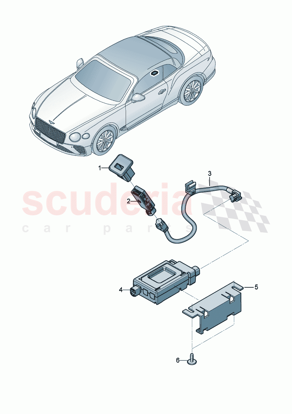 For vehicles with USB interface of Bentley Bentley New Continental Convertible (2019-2024)