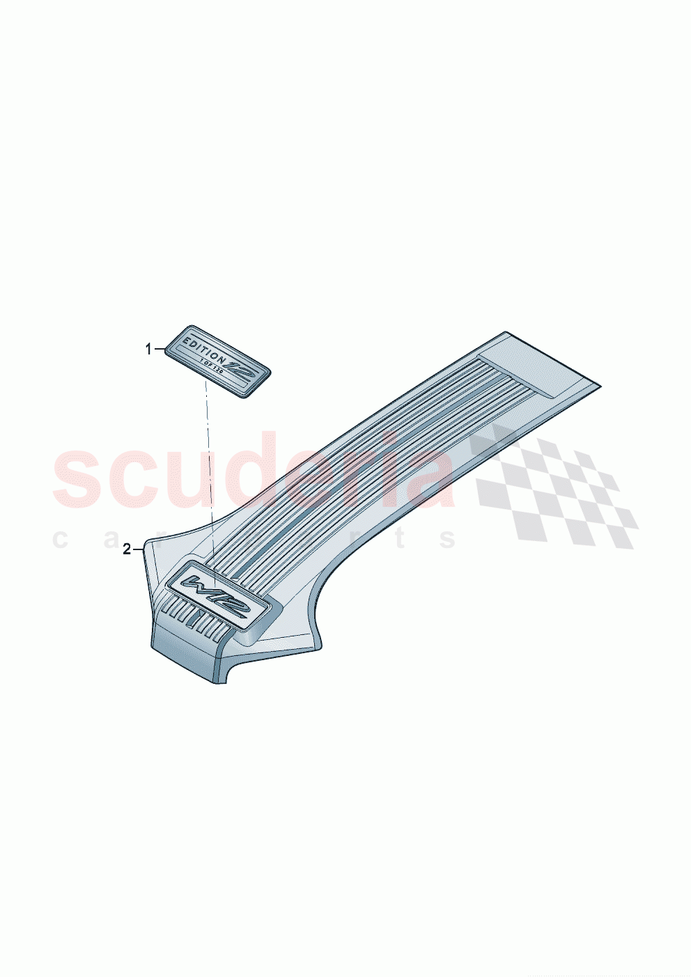 Bentley badge Engine cover of Bentley Bentley New Continental GT (2019-2024)