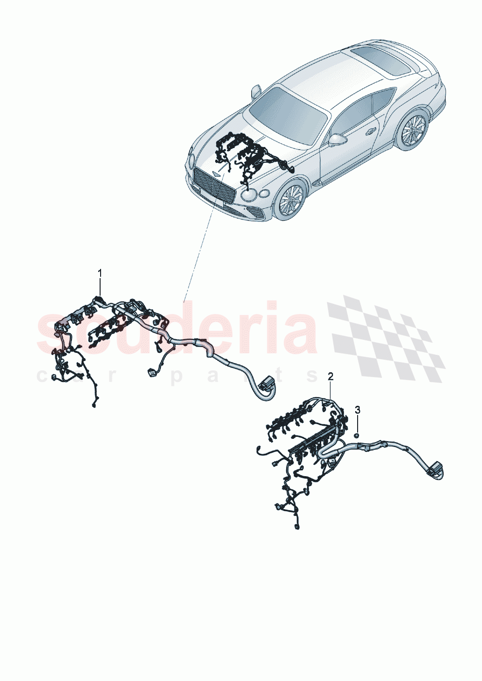 Additional wiring sets of Bentley Bentley New Continental GT (2019-2024)