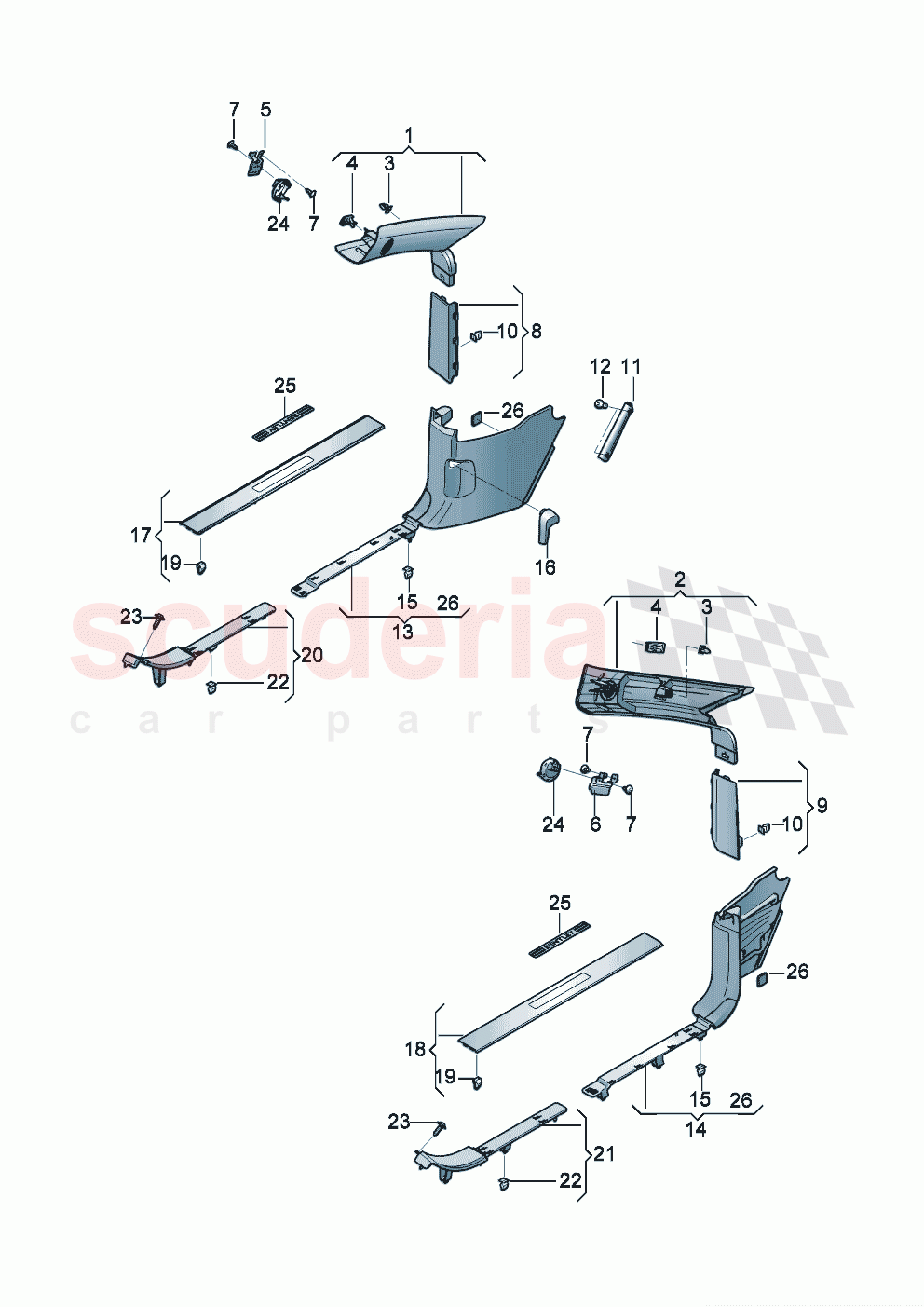 side trim panels D >> - MJ 2022 of Bentley Bentley New Continental GT (2019-2024)