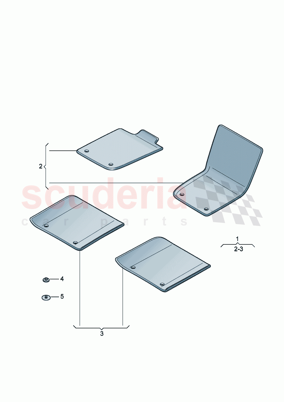 Genuine accessories Floor mat D - MJ 2024>> of Bentley Bentley New Flying Spur (2020-2024)