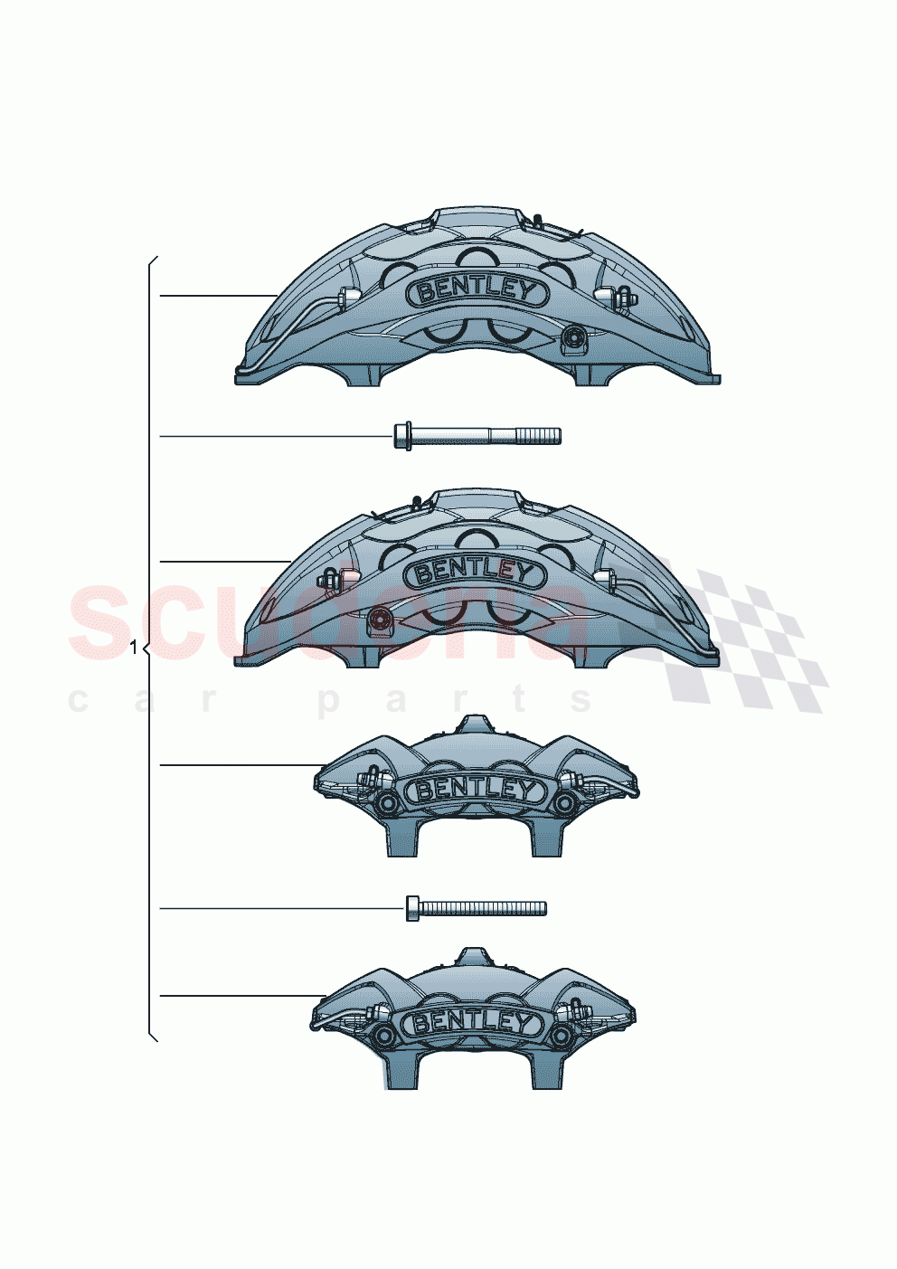 Genuine accessories Brakes of Bentley Bentley New Flying Spur (2020-2024)