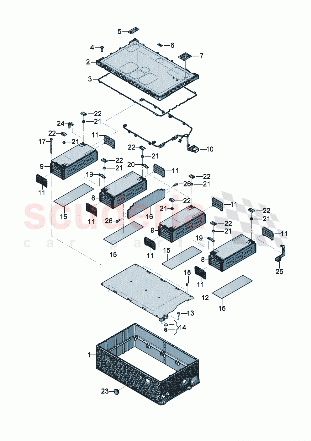 High-voltage battery Individual parts of Bentley Bentley New Flying Spur (2020-2024)