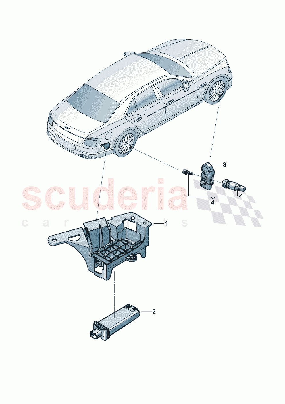 tyre pressure control system of Bentley Bentley New Flying Spur (2020-2024)