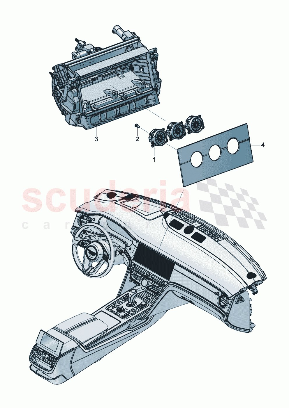 Instrument panel of Bentley Bentley New Flying Spur (2020-2024)