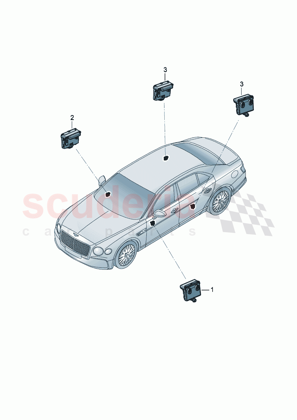 Door control unit of Bentley Bentley New Flying Spur (2020-2024)