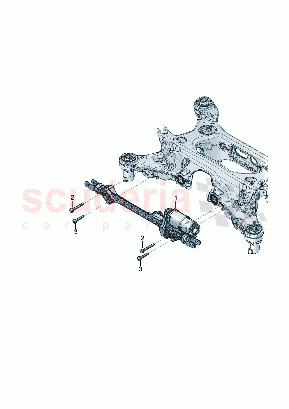 Steering gear For rear axle of Bentley Bentley New Continental Convertible (2025-2026)