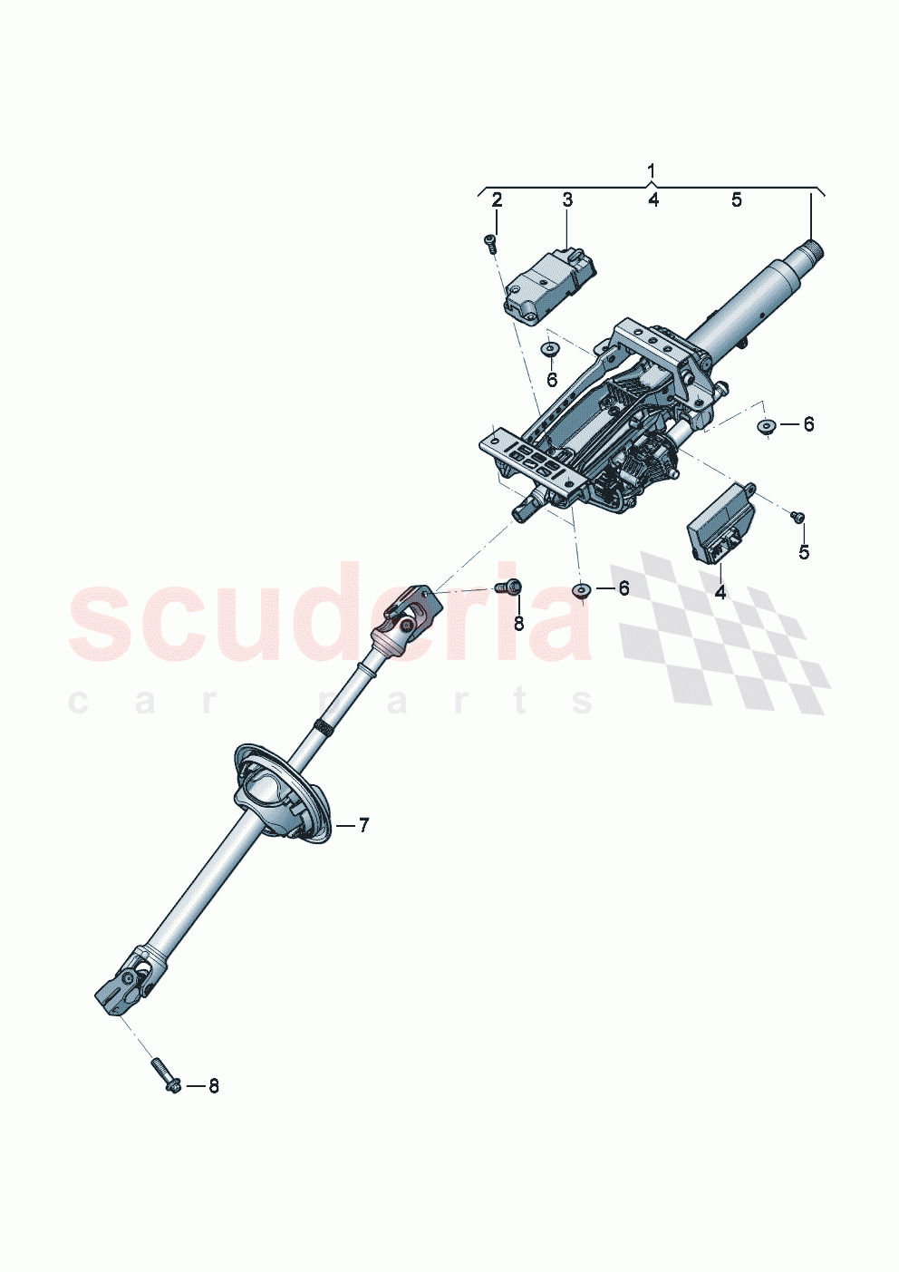 Steering column of Bentley Bentley New Continental Convertible (2025-2026)