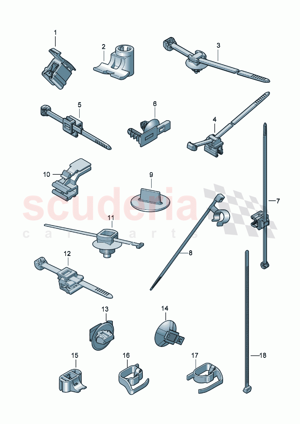 Cable holder of Bentley Bentley New Continental GT (2025-2026)