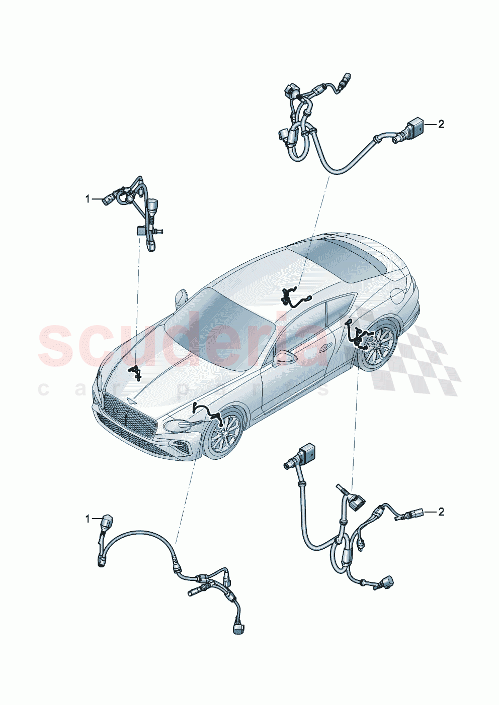 Repair kit for wiring set of Bentley Bentley New Continental GT (2025-2026)