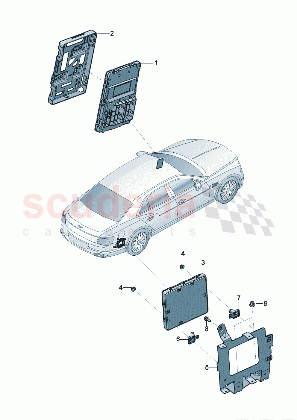 Central control unit for convenience system of Bentley Bentley New Flying Spur (2025-2026)