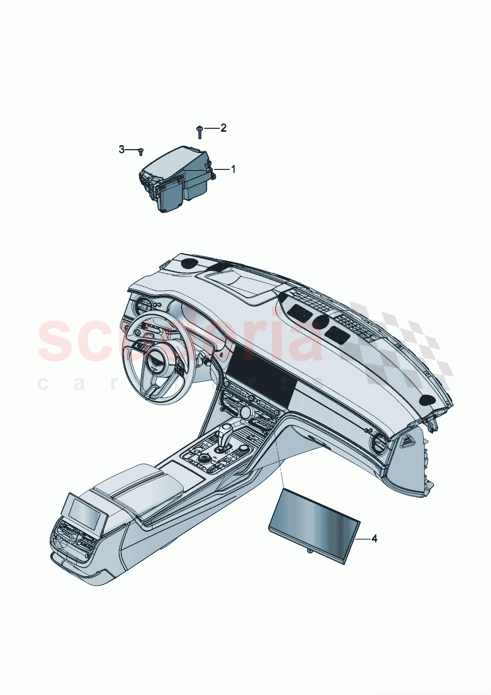 Display and control unit Head-up display  of Bentley Bentley New Flying Spur (2025-2026)
