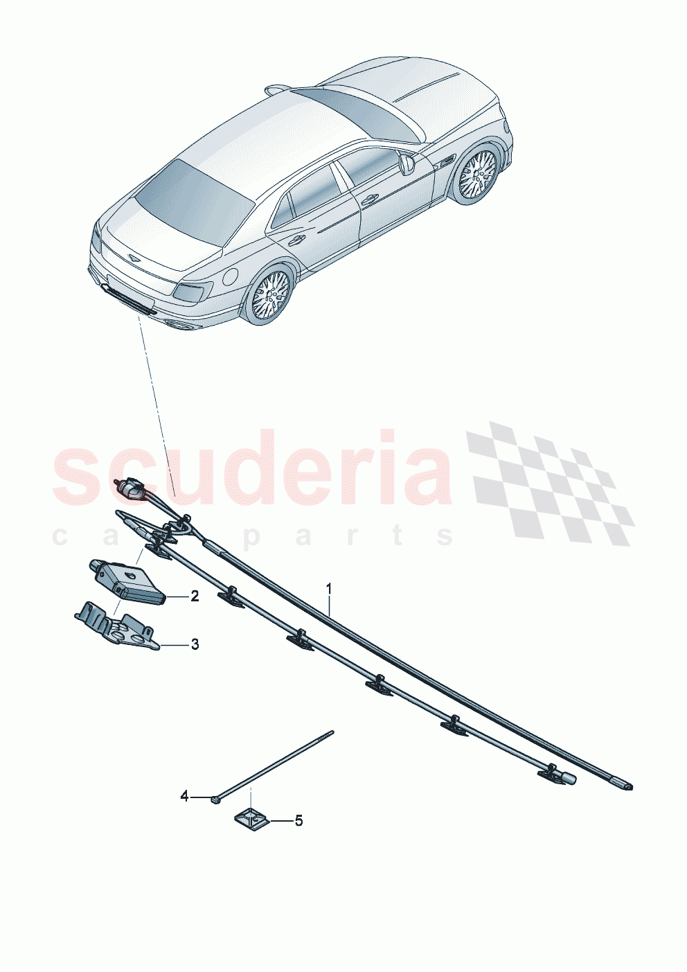 for vehicles with sensor- controlled opening of boot lid of Bentley Bentley New Flying Spur (2025-2026)