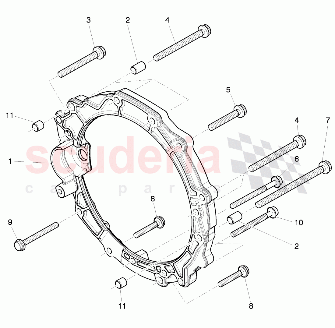 mounting parts for engine and transmission of Bentley Bentley Continental GTC (2011+)