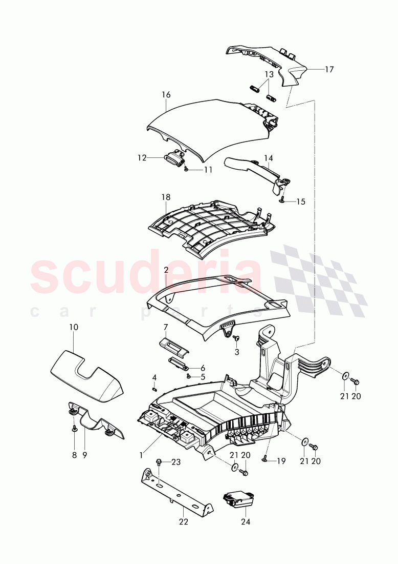 rear seat, storage bin, D - MJ 2016>> of Bentley Bentley Continental GT (2011-2018)