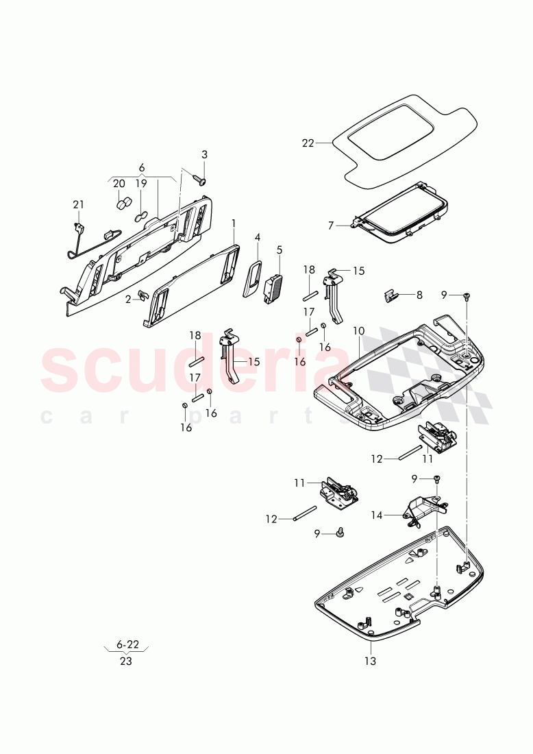 folding table, Vanity mirror, D - 27.06.2016>> of Bentley Bentley Continental Flying Spur (2013+)