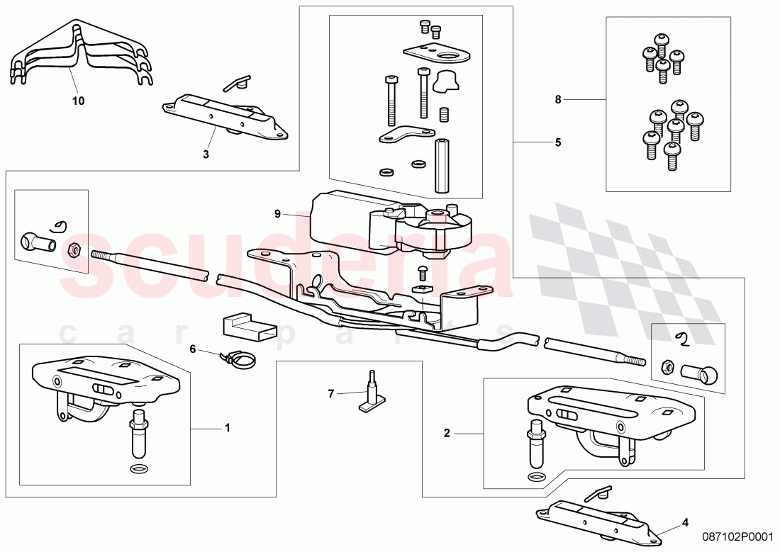 Convertible Roof, convertible top latch of Bentley Bentley Continental Supersports (2009-2011)