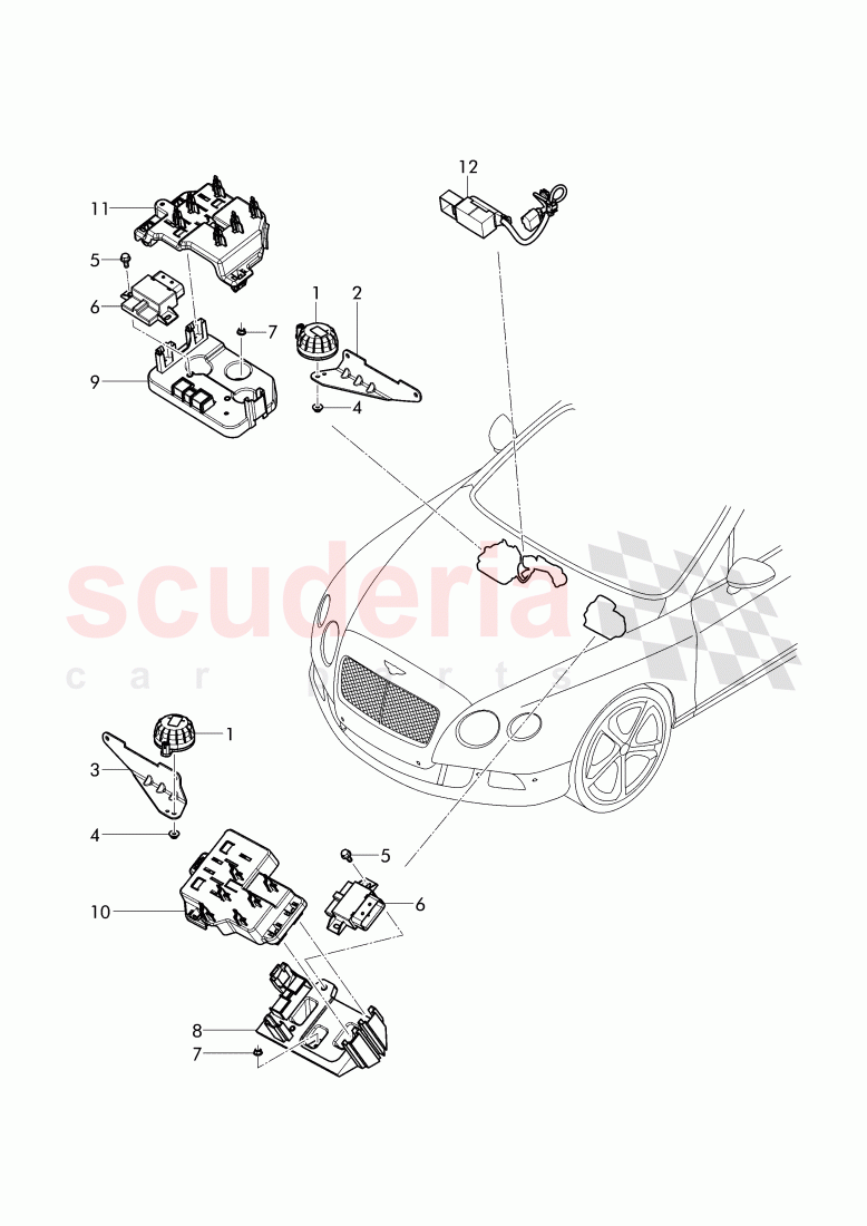 Noise generator, D - MJ 2015>> of Bentley Bentley Continental GT (2011-2018)