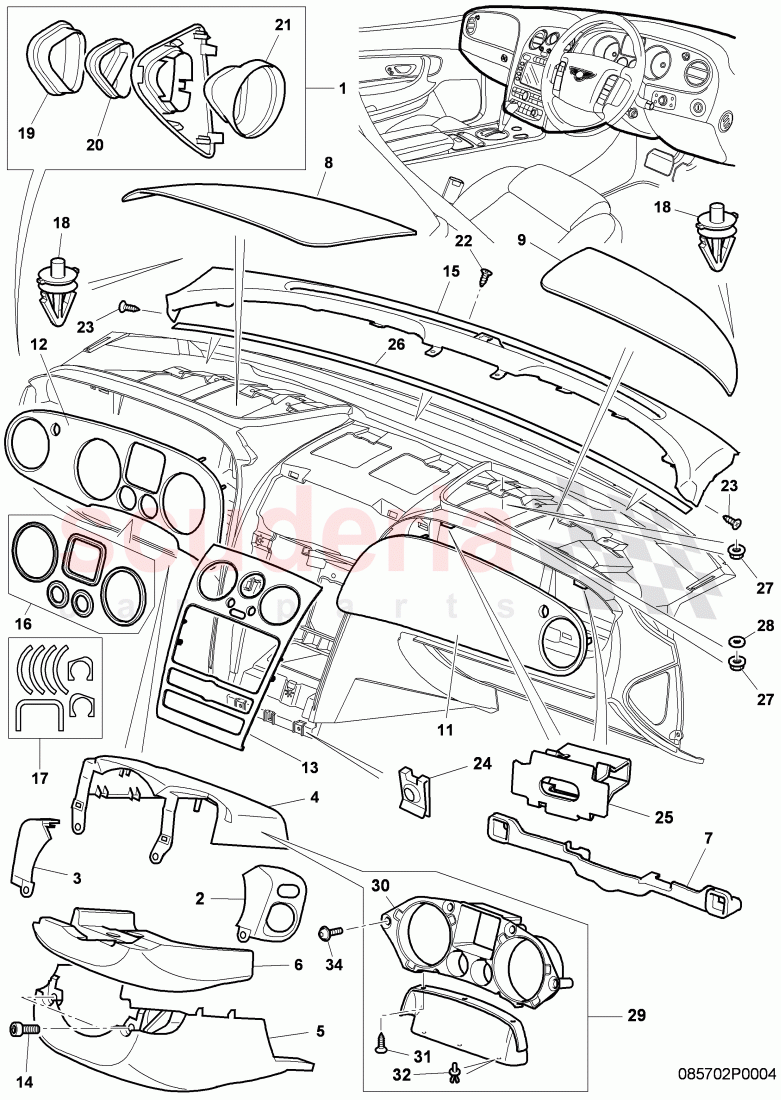 dashboard installation parts, D >> - MJ 2010 of Bentley Bentley Continental Supersports (2009-2011)