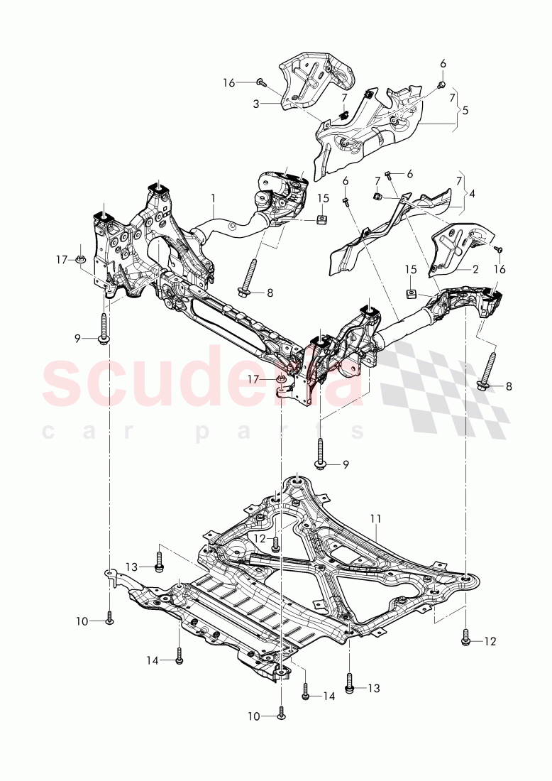 sub frame of Bentley Bentley Bentayga (2015-2020)