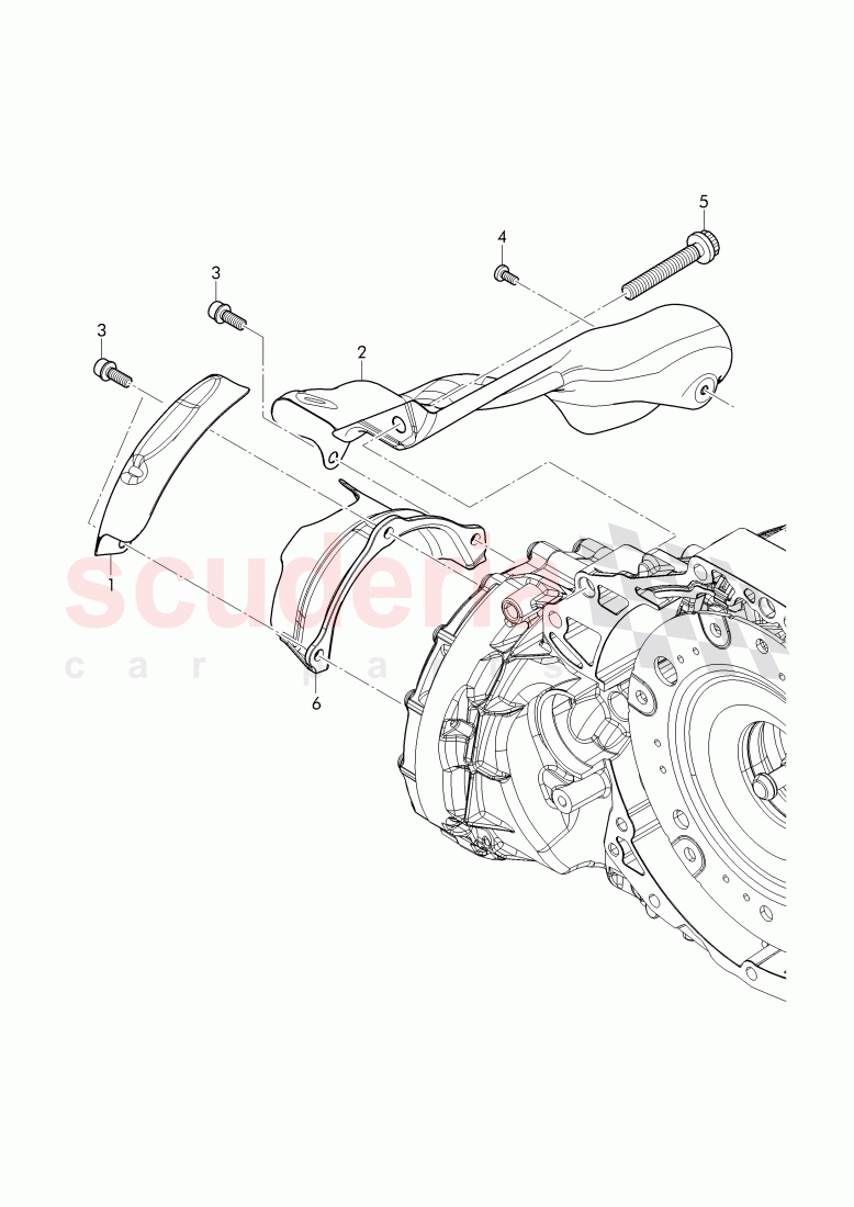 heatshield, for 8-speed automatic gearbox of Bentley Bentley Bentayga (2015-2020)