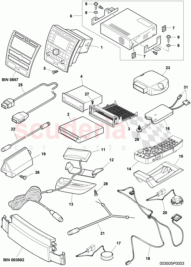 Central Display, Navigation and TV, D - MJ 2009>> of Bentley Bentley Continental GT (2003-2010)