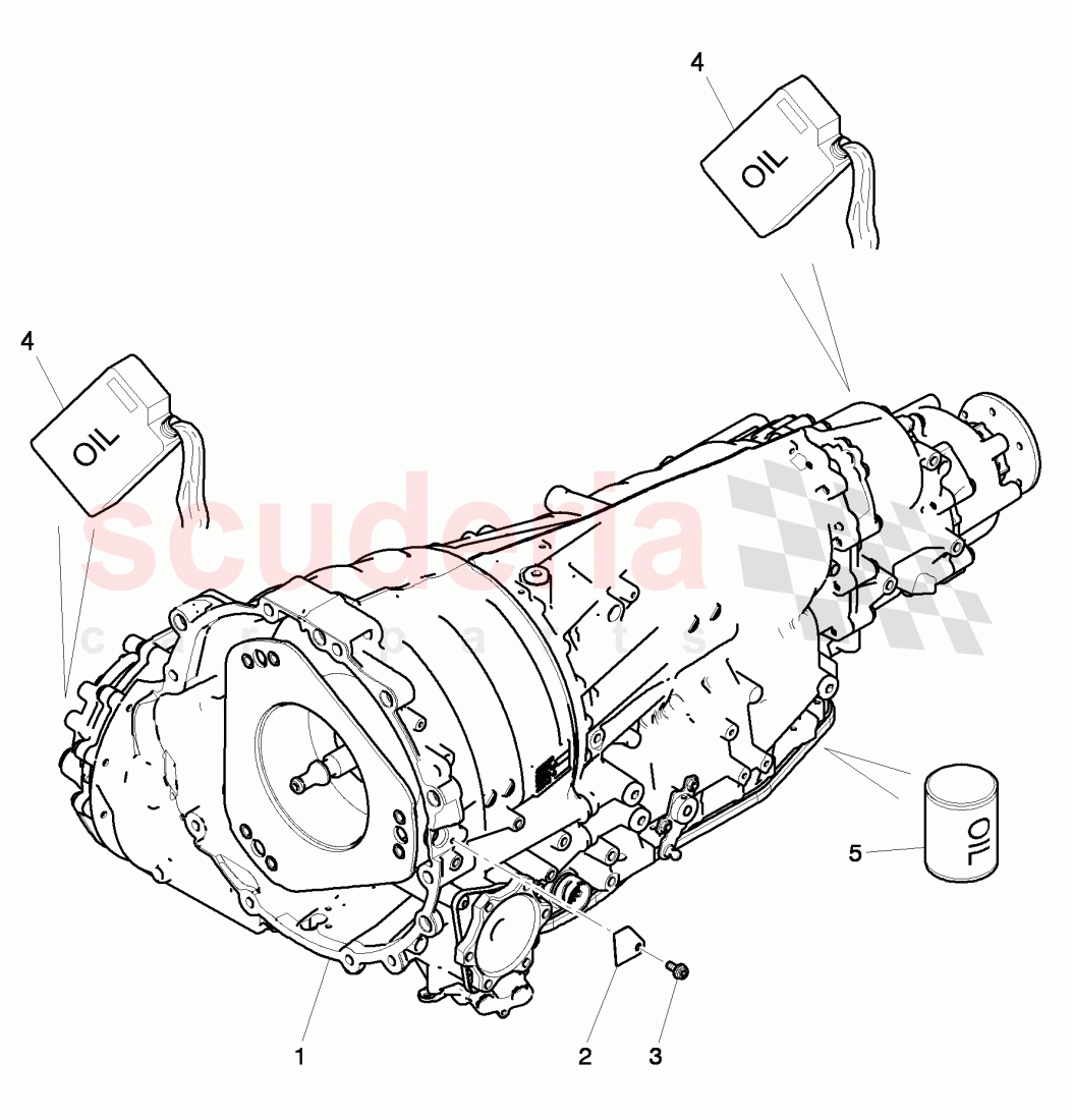 transmission oil, axle oil, for front axle differential of Bentley Bentley Continental GTC (2006-2010)