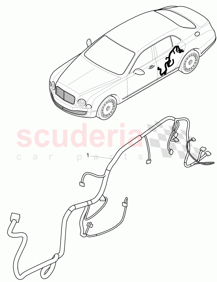 harness for door, D >> - MJ 2016 of Bentley Bentley Mulsanne (2010+)