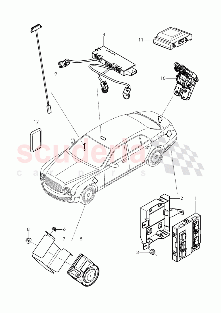 anti-theft alarm system of Bentley Bentley Mulsanne (2010+)