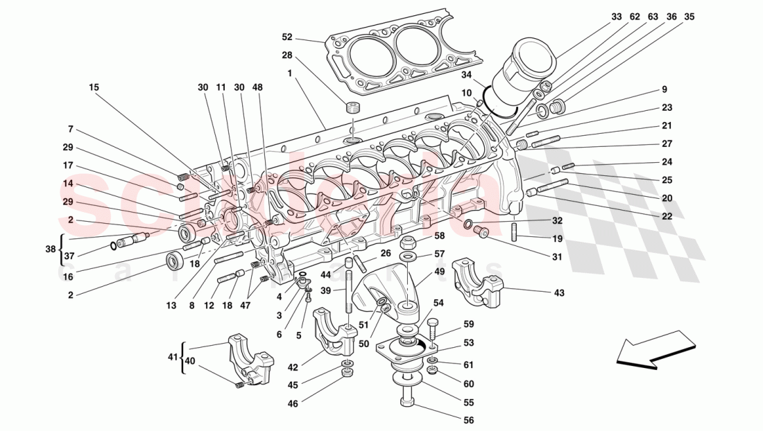 CRANKCASE of Ferrari Ferrari 456 GT/GTA