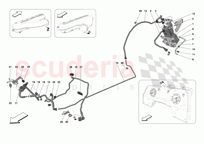 EVAPORATIVE EMISSIONS CONTROL SYSTEM of Ferrari Ferrari 12Cilindri