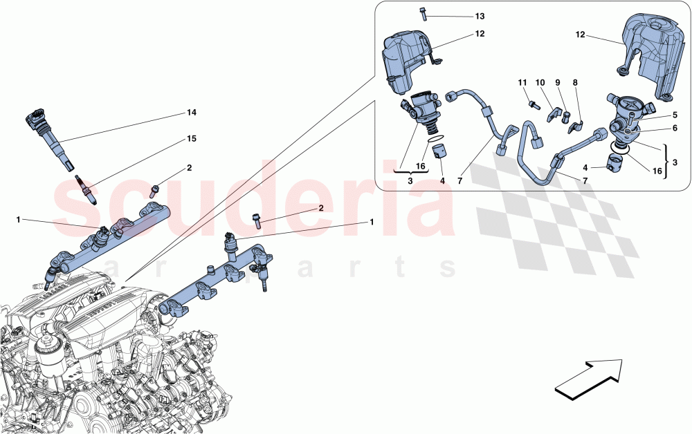 INJECTION - IGNITION SYSTEM of Ferrari Ferrari 488 GTB