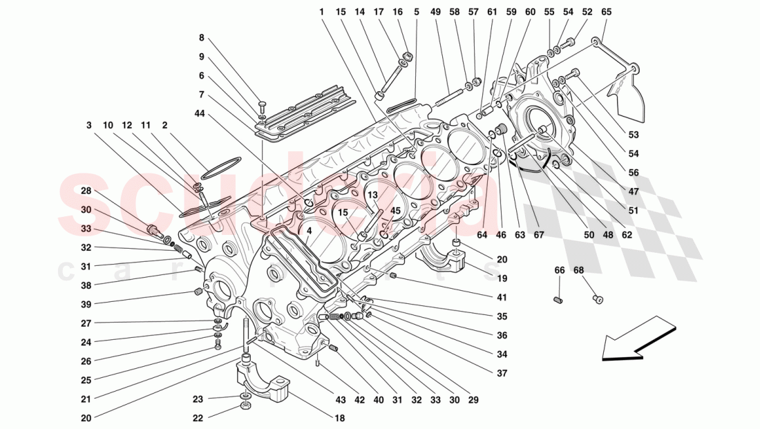 CRANKCASE of Ferrari Ferrari F50