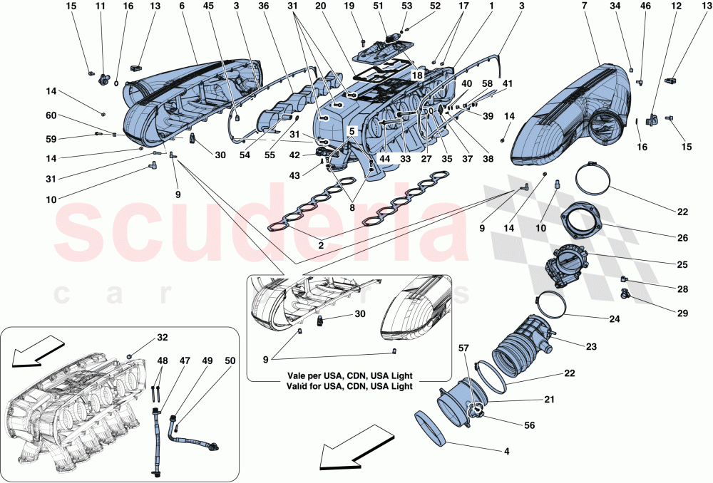 INTAKE MANIFOLD of Ferrari Ferrari F12 TDF