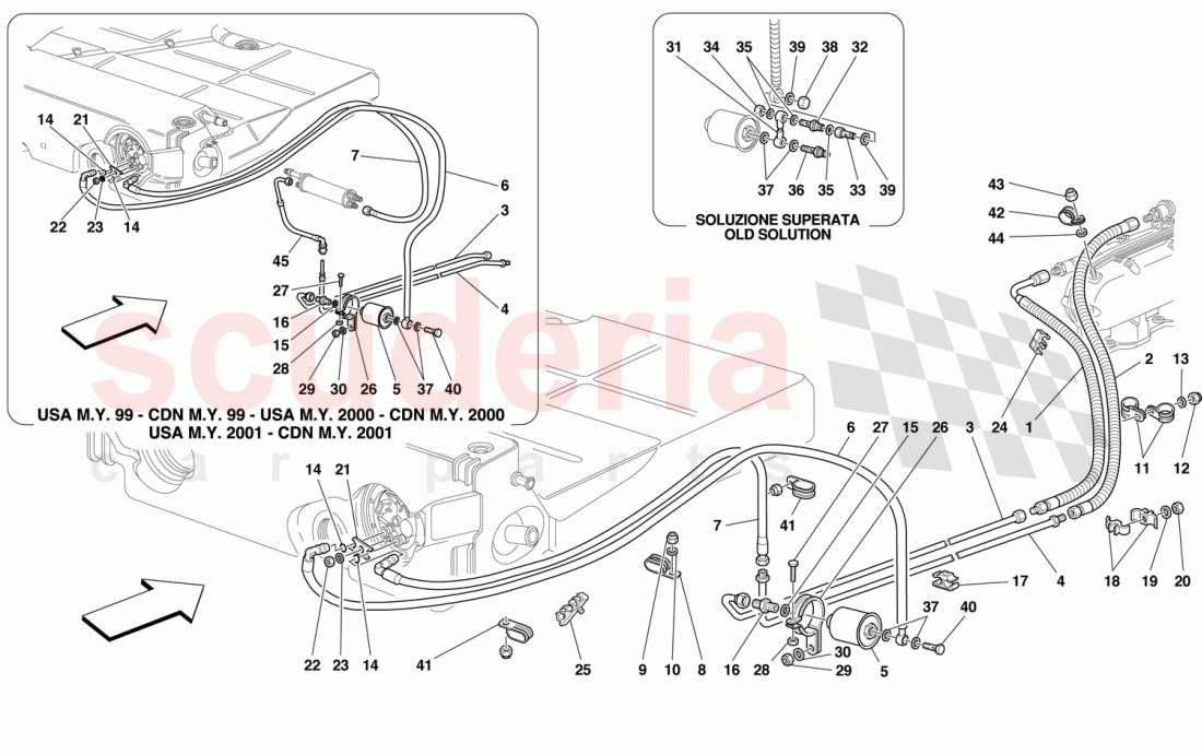 FUEL SUPPLY SYSTEM of Ferrari Ferrari 550 Maranello