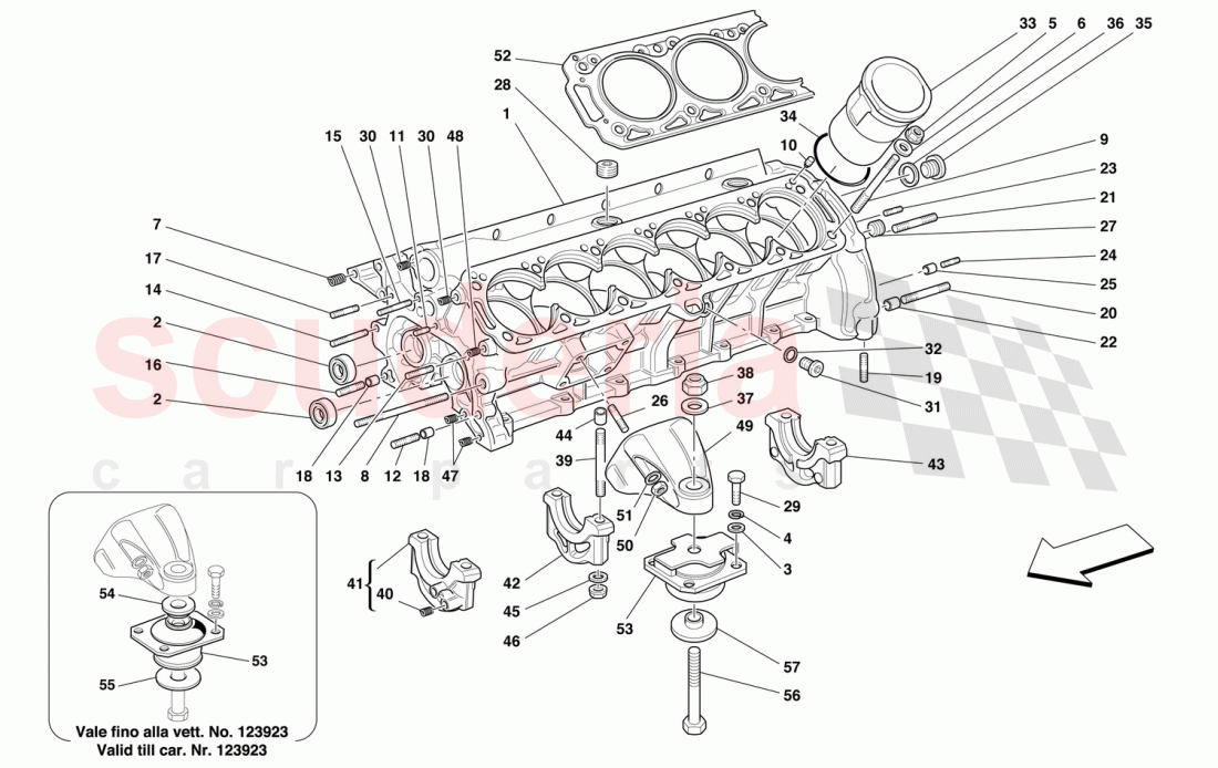 CRANKCASE of Ferrari Ferrari 456 M GT/GTA