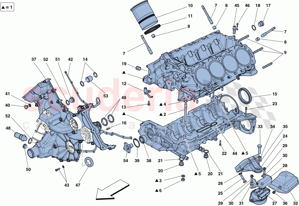 CRANKCASE of Ferrari Ferrari 458 Speciale Aperta