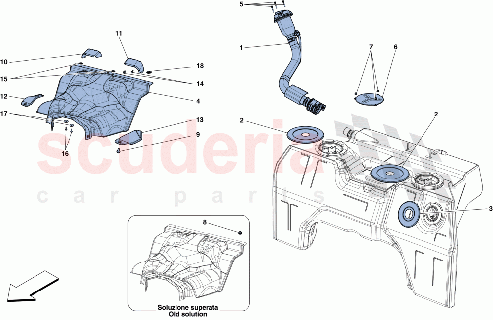 FUEL TANK AND FILLER NECK of Ferrari Ferrari F12 TDF