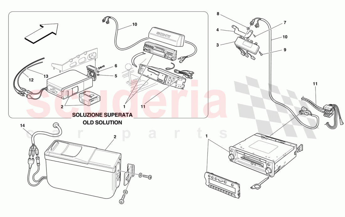 STEREO EQUIPMENT of Ferrari Ferrari 550 Maranello