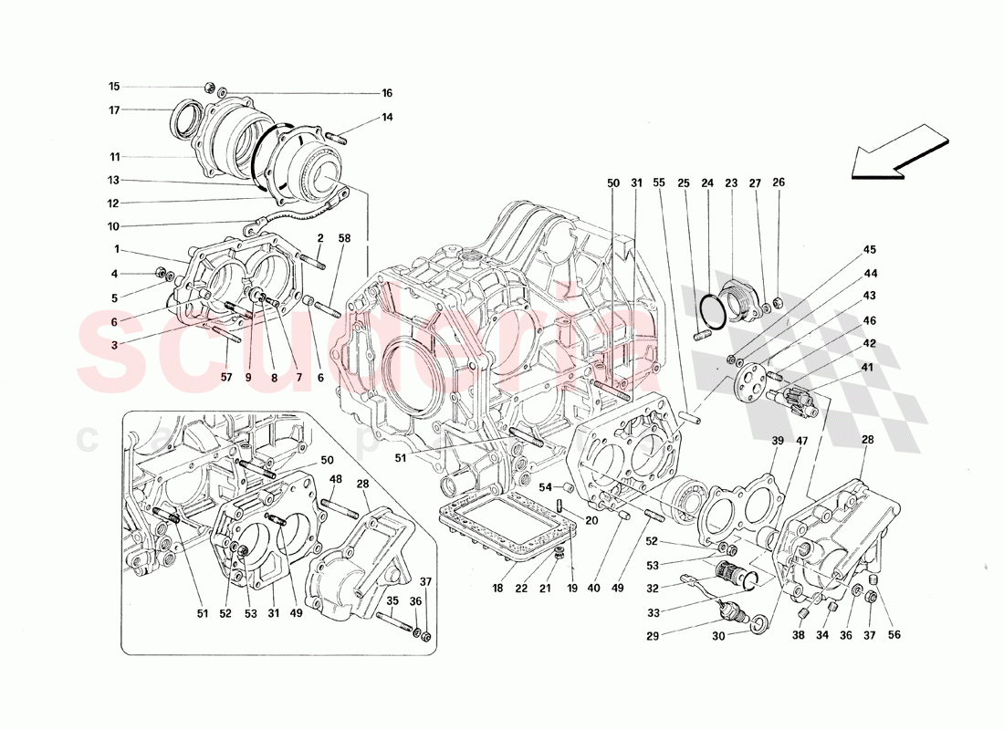 Gearbox Covers of Ferrari Ferrari 348 TS (1993)