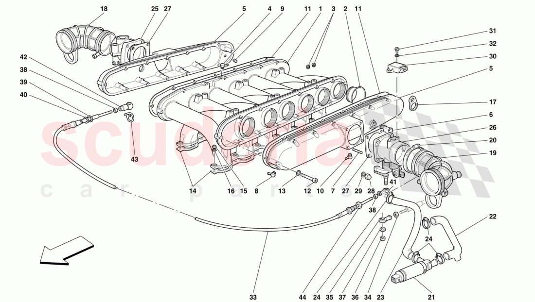 AIR INTAKE MANIFOLDS of Ferrari Ferrari 456 GT/GTA