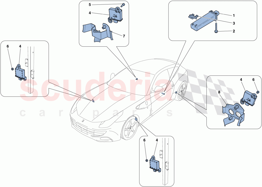 TYRE PRESSURE MONITORING SYSTEM of Ferrari Ferrari FF