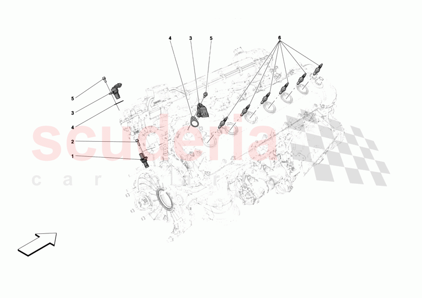 IGNITION COIL, SPARK PLUGS AND SENSORS of Ferrari Ferrari 12Cilindri Spider