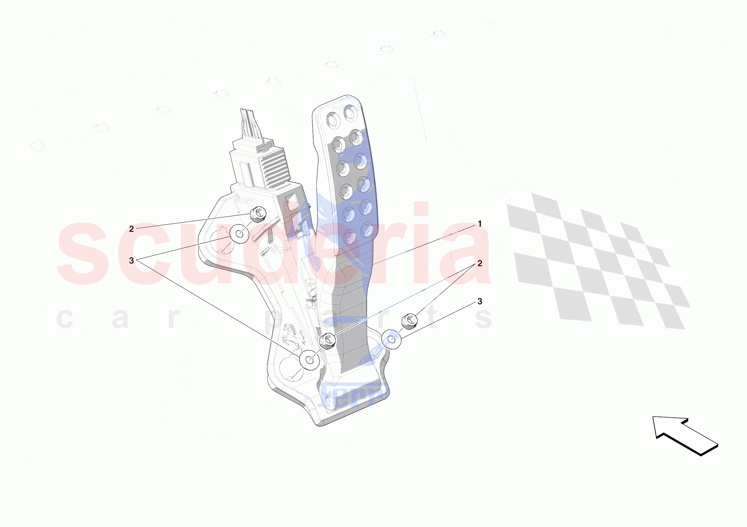 ACCELERATOR CONTROL of Ferrari Ferrari 296 GTB Europe