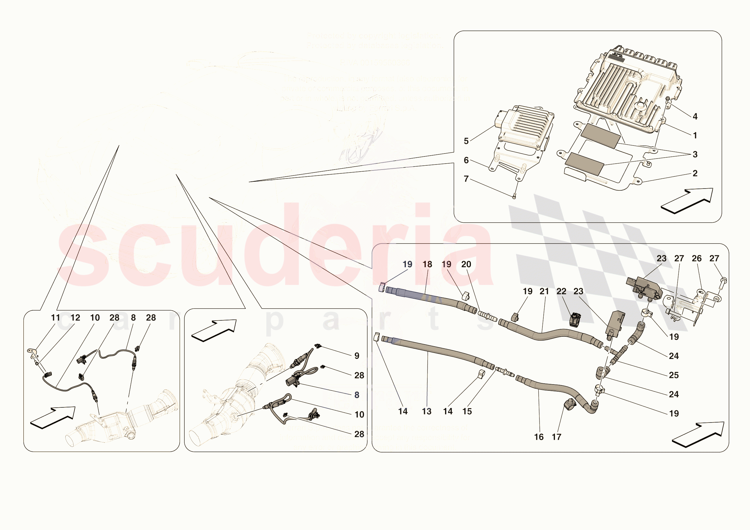 ENGINE INJECTION CONTROL of Ferrari Ferrari 296 GTS Europe RH