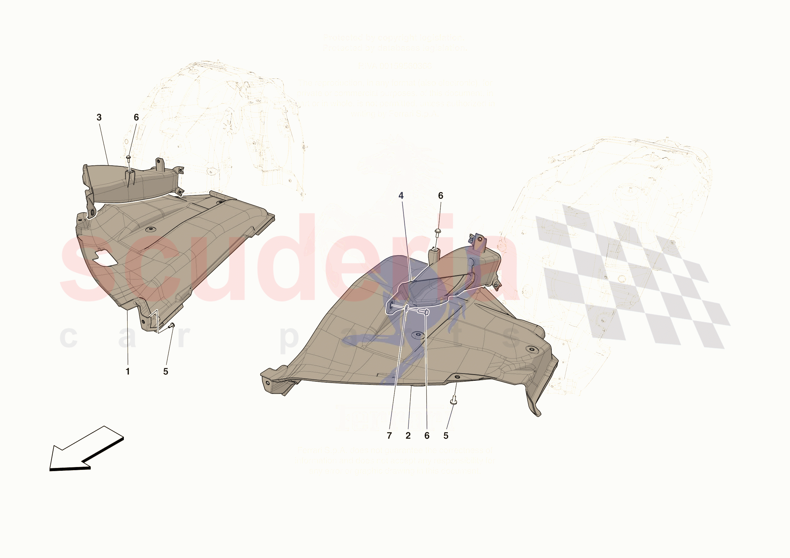 FRONT AIR INTAKES of Ferrari Ferrari 296 GTS Europe RH