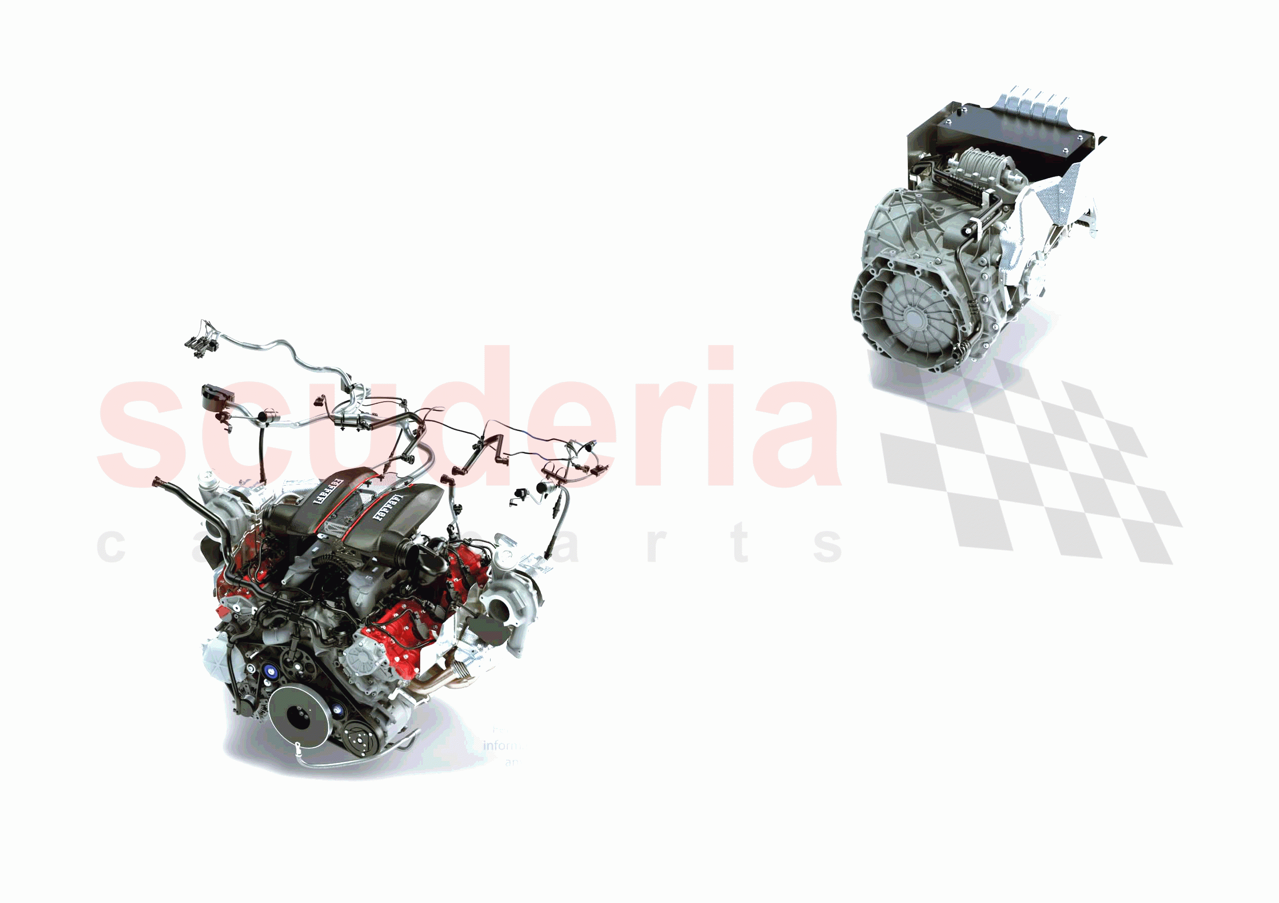 SPARE ASSEMBLY UNITS of Ferrari Ferrari 488 Pista Europe